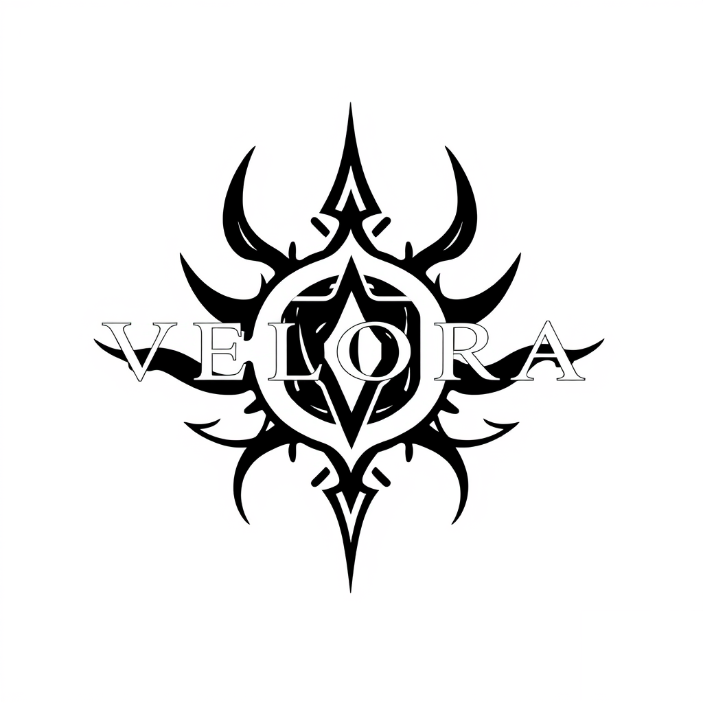 Main logo studio: I WANT TO HAVE A LOGO FOT MY MARK I WANT SOMETHING THAT GOES WITH EVERY THINGS MY LOGO WILL BLACK AND WHITE? THE NAME WILL BE " VELORA XV" I WANT THE