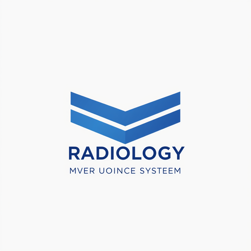 Minimalist Logo idea: minimalist logo, simple geometric mark for simple abstract swoosh mark logo for a Radiology Inventory Managment System, gradient indigo, I want it to