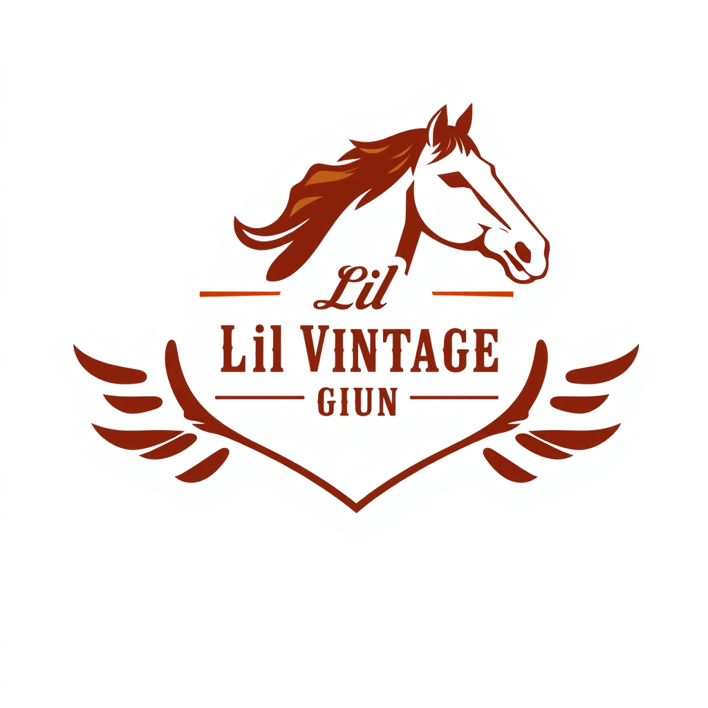 Wordmark Logo idea: wordmark logo of Logo für ein Quarter-Horse-Hengstfohlen. Kräftig, modern und etwas frech. Chestnut-Farben, dunkles Rot, Gold und Schwarz. Western-ins