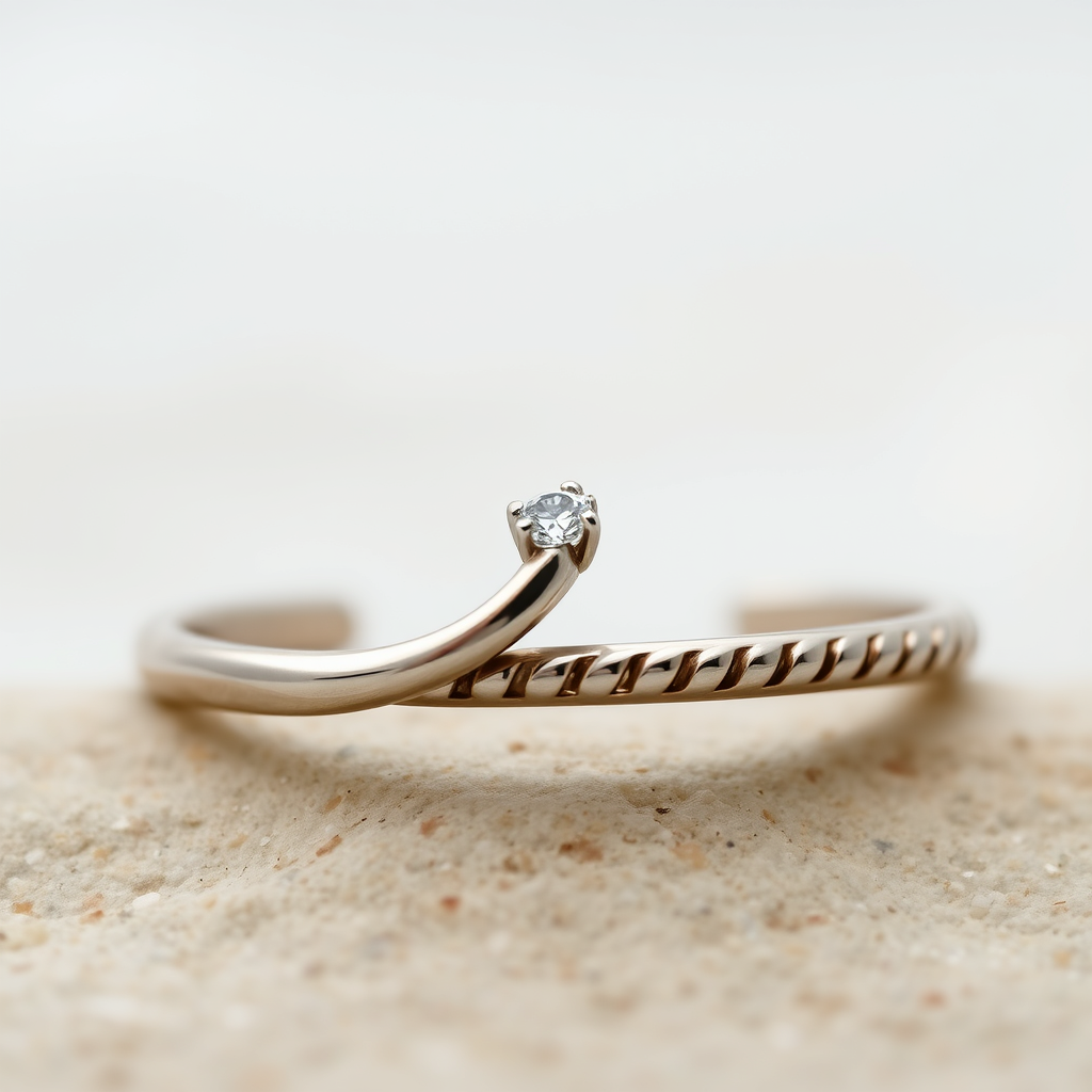 Main logo studio: wedding ring , unique , romantic, minimalist, 68
