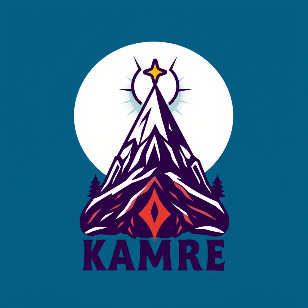 Main logo studio: haceme un logo tipo templo con el nobre abajo de logo de kamay