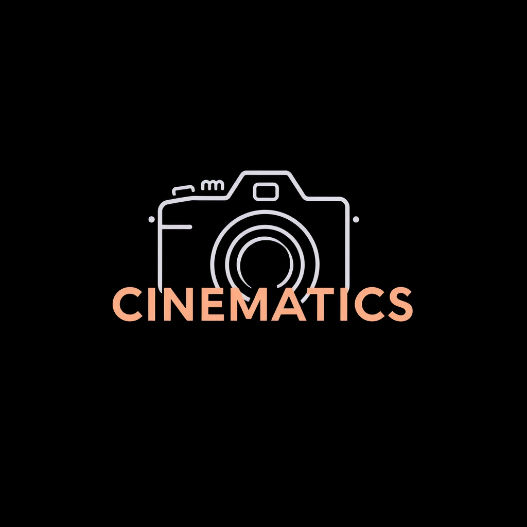 Main logo studio: Alex Cinematics add a new camera as a icon in the logo make it formal make it