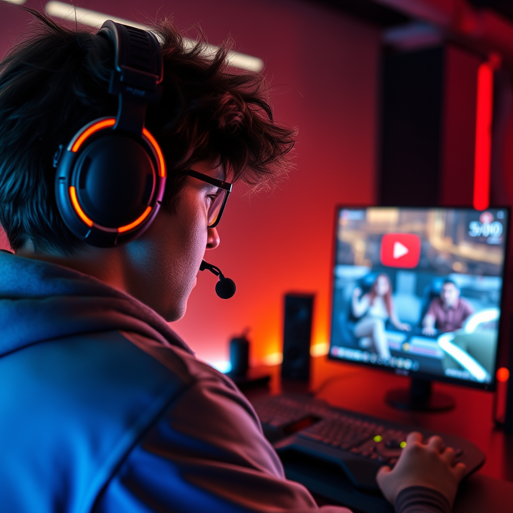 Main logo studio: gaming pour chaine youtube geek et uno