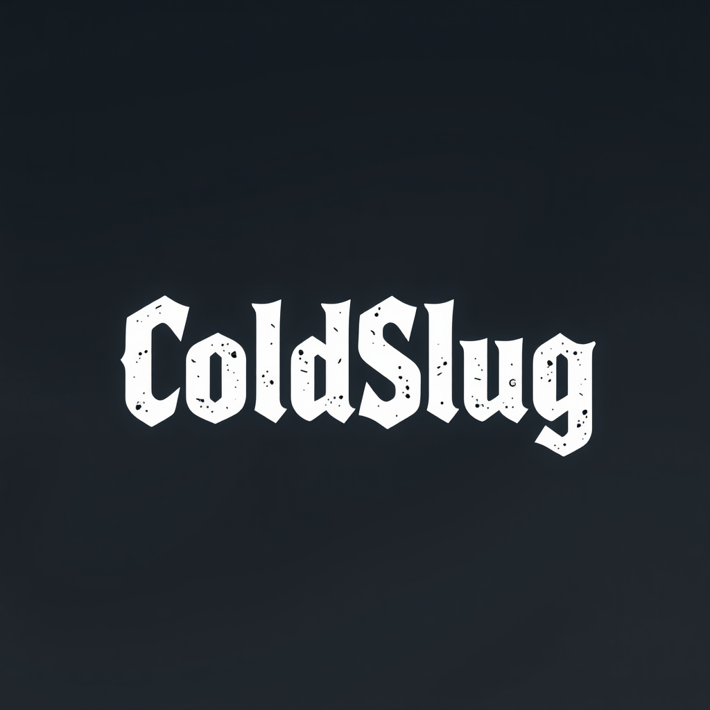 Main logo studio: Pour ma page de profile sur YouTube crée une image avec juste écrit mon pseudo ColdSlug en mode grave stylée, une autre image car là j'avais l'impress
