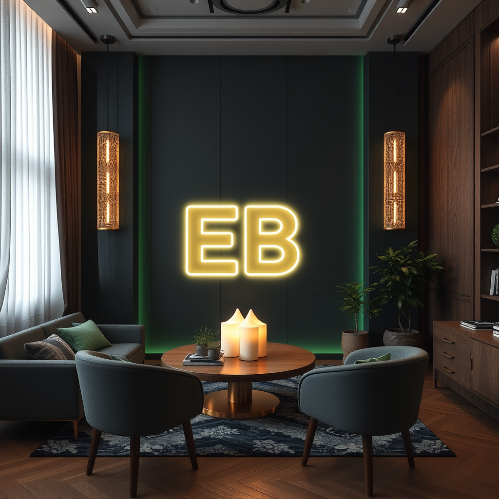 Main logo studio: EB нужно красиво совместить черный фон белые буквы