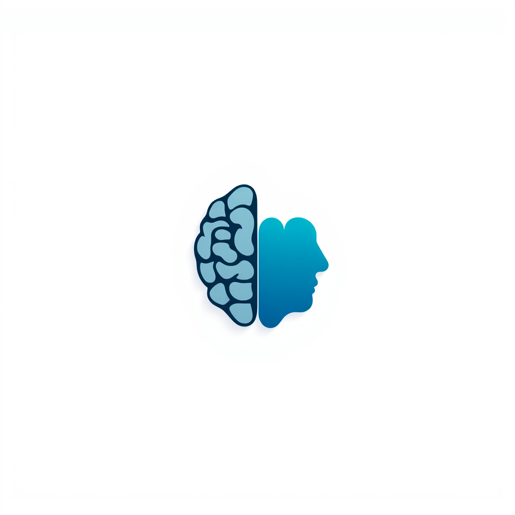 Main logo studio: Instagram Profile about psychology, coaching, motivation, mental health... I need a logo that describe: half of the logo must be half brain (1 emisphe