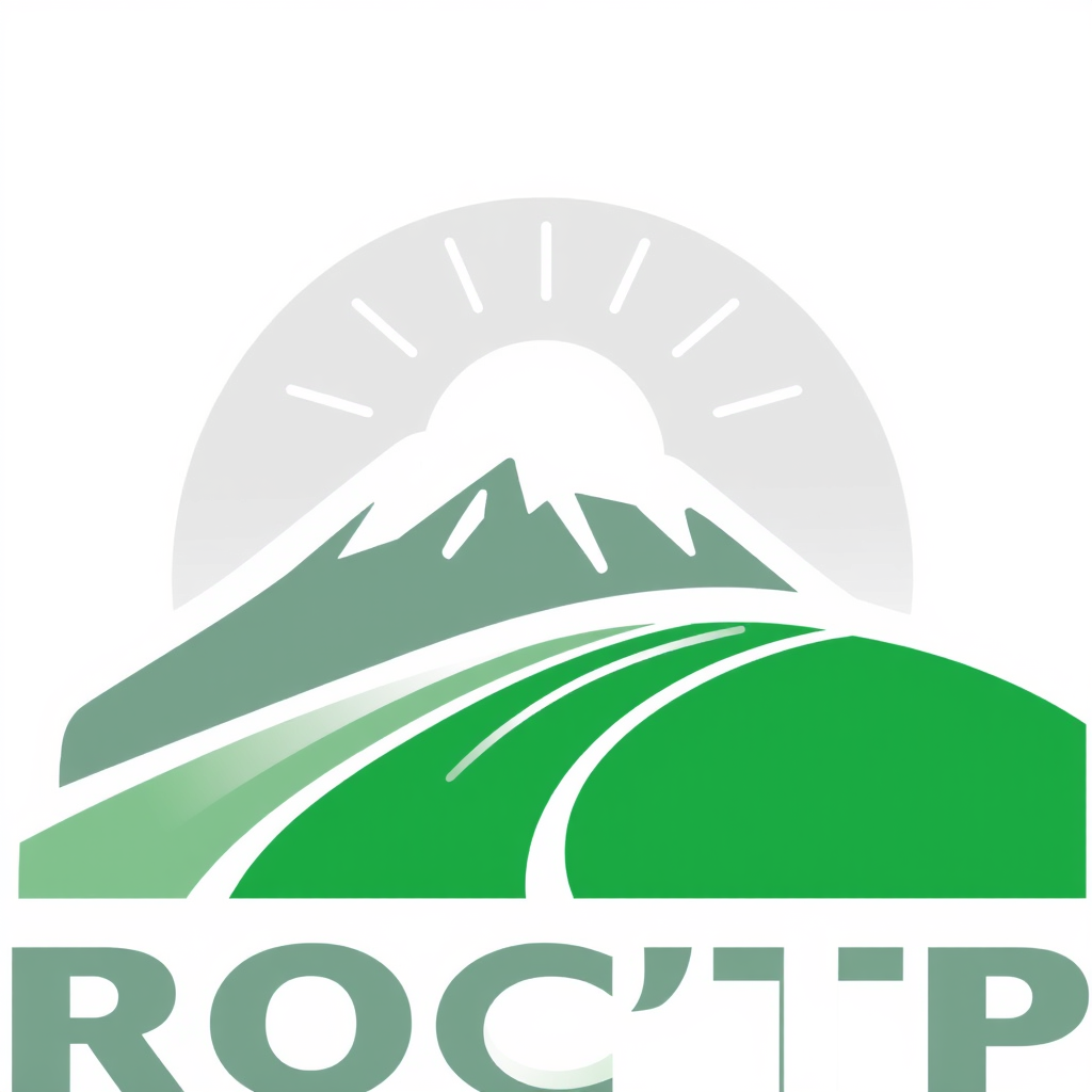 Main logo studio: logo ROC'TP entreprise de terrassement-paysage