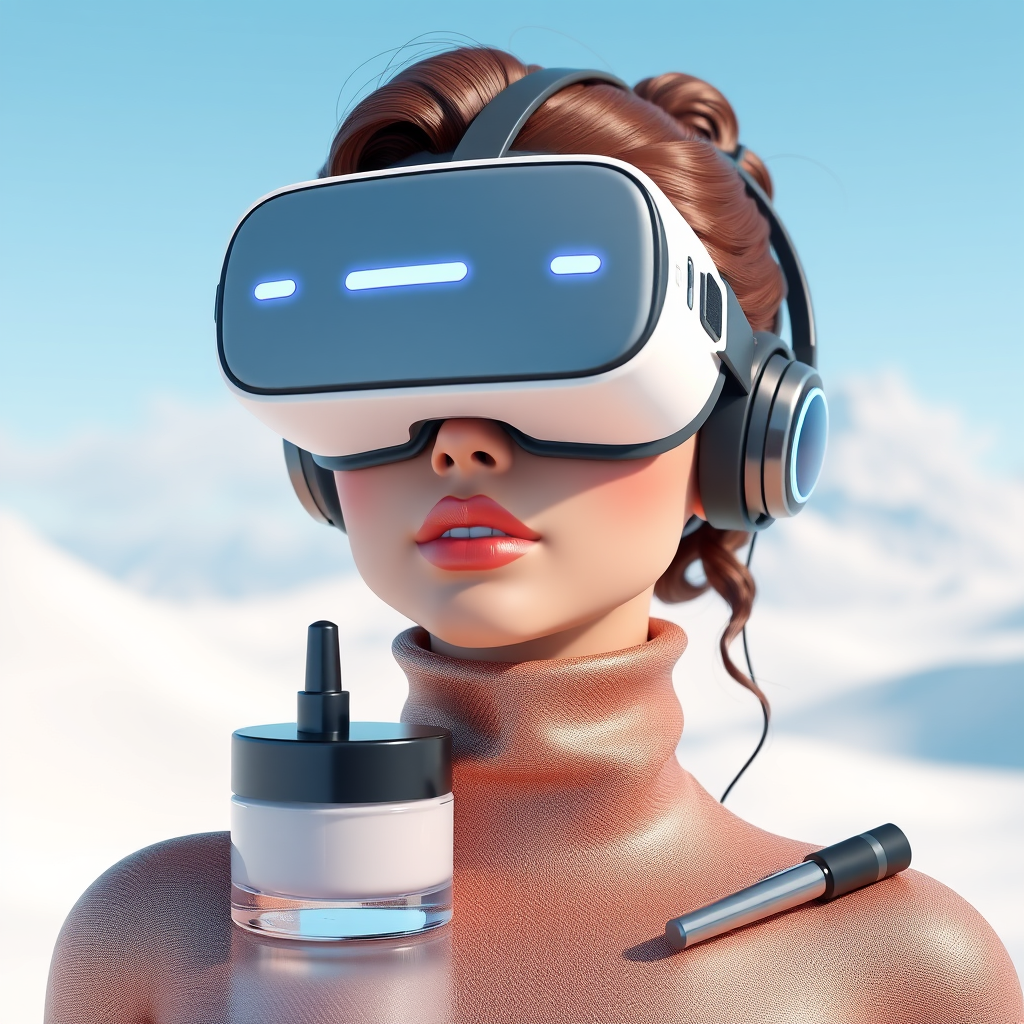 Main logo studio: VR, cosmetics, 3D