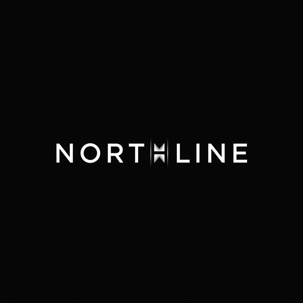 Main logo studio: Use this cleaner prompt. "Design a professional minimalist clothing brand logo for a fictional brand called NORTHLINE." Create a simple distinctive sy