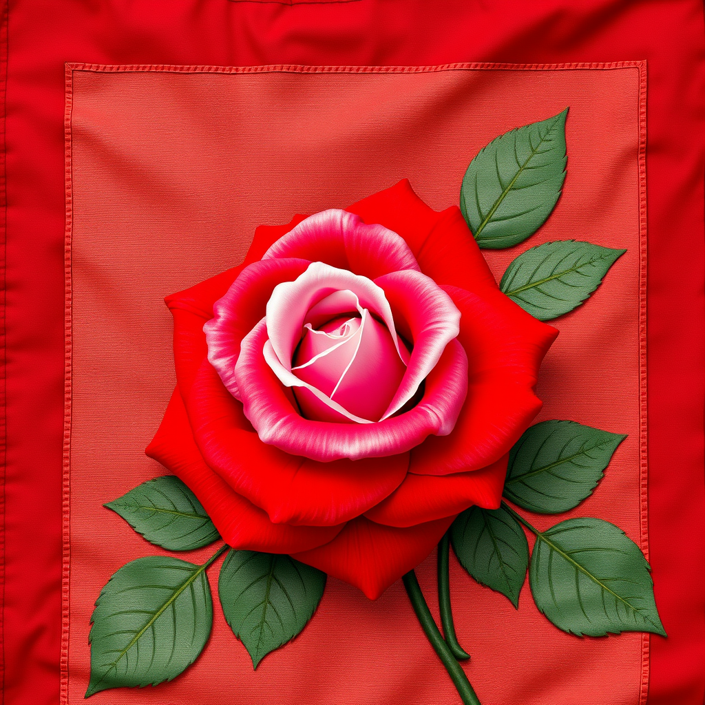Main logo studio: flagge mit rot lila mit einer weißen rose und denn inizalien MR