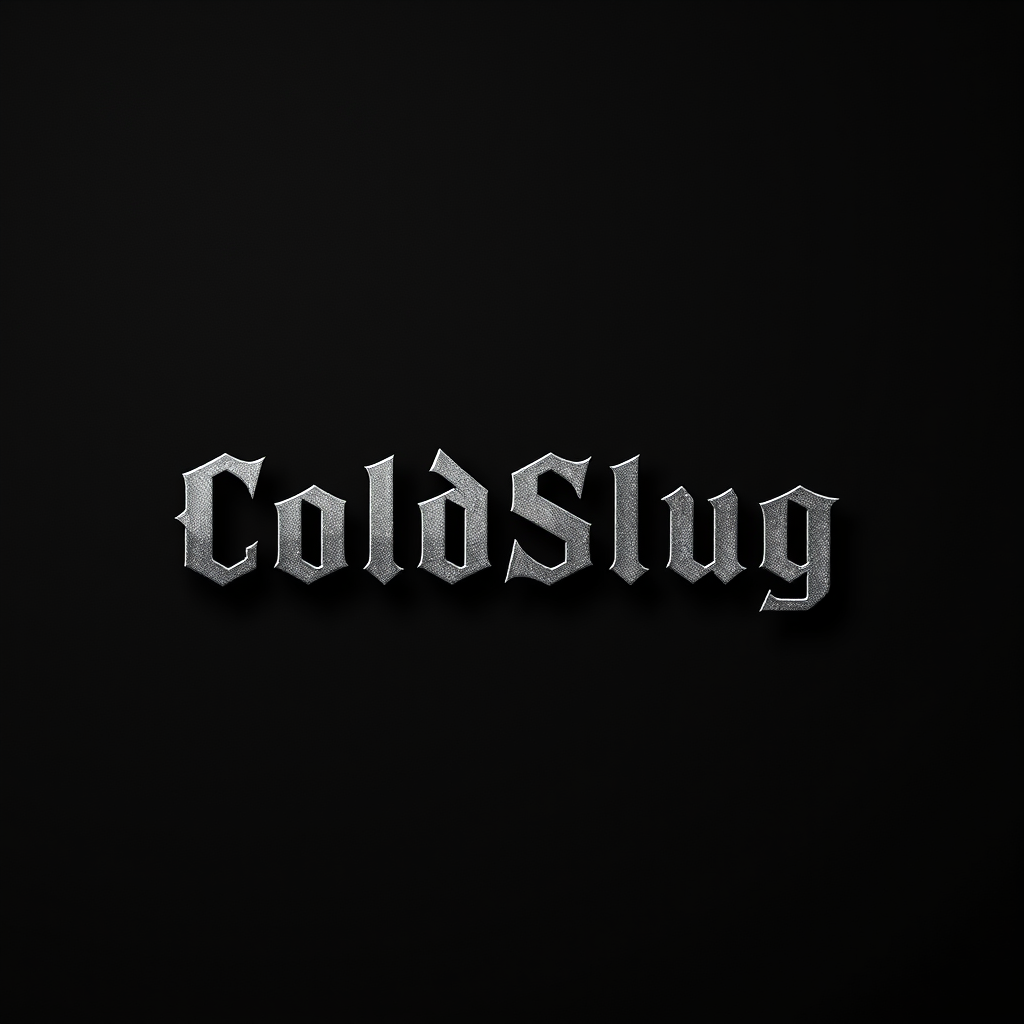 Main logo studio: Pour ma page de profile sur YouTube crée une image avec juste écrit mon pseudo ColdSlug en mode grave stylée, une autre image car là j'avais l'impress