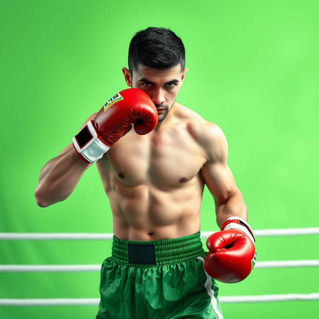 Main logo studio: Pure potential Boxing colors are like green black