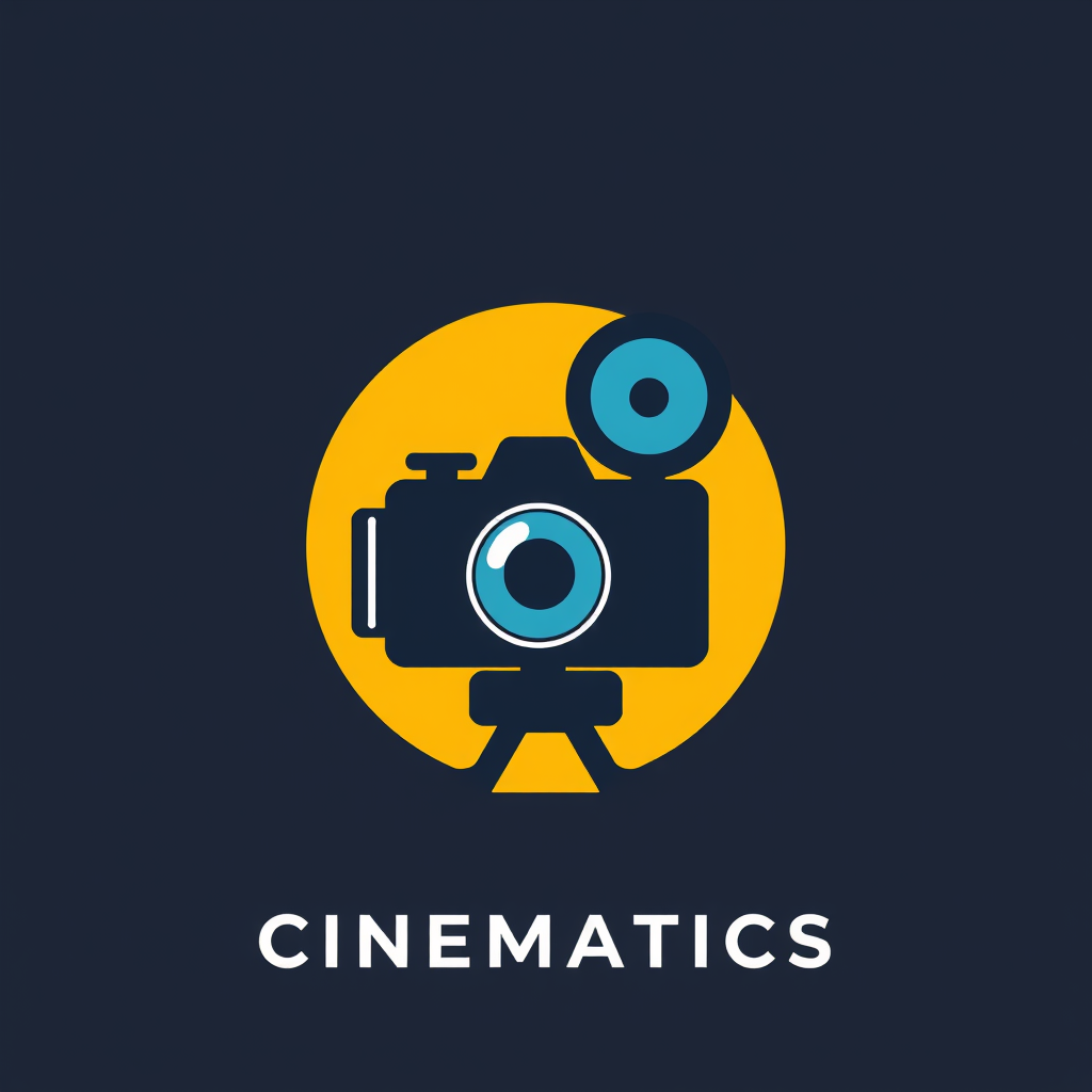 Main logo studio: Alex Cinematics add a new camera as a icon in the logo make it formal