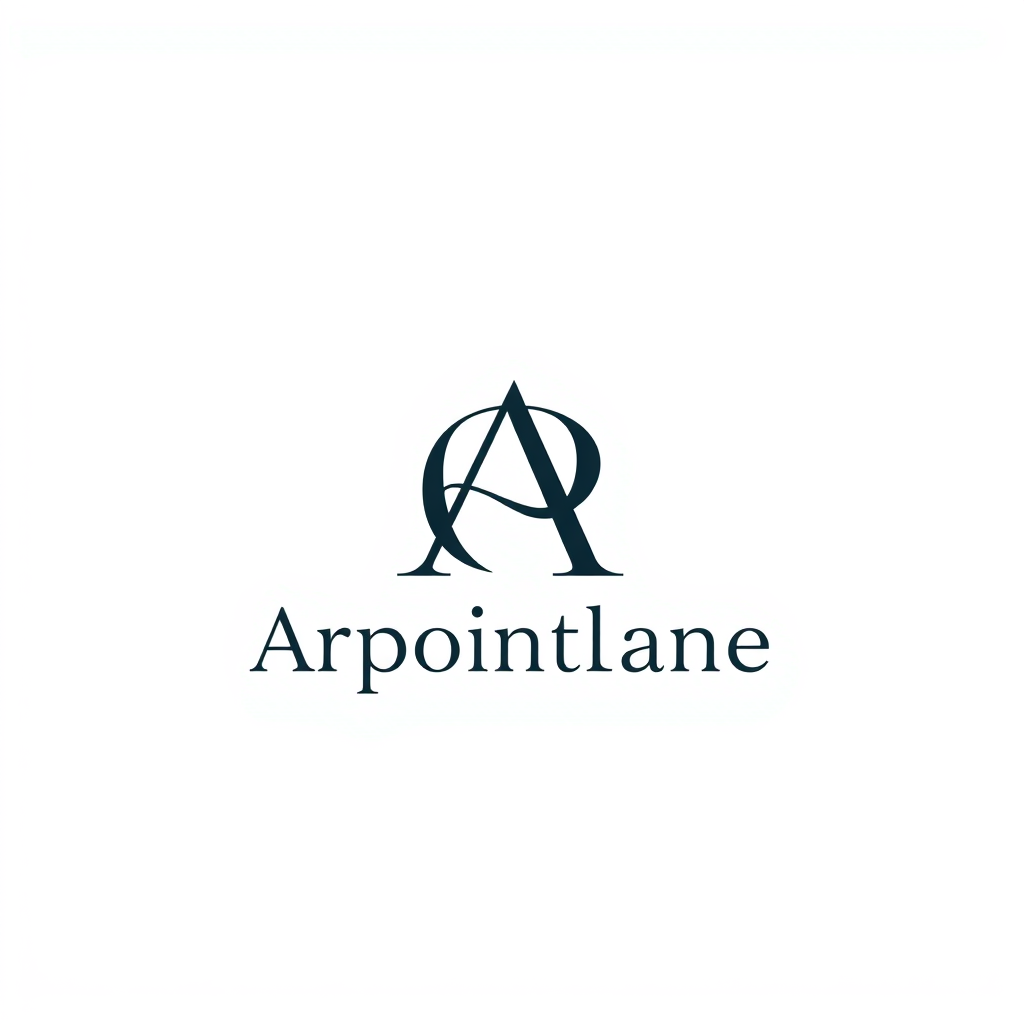 Monogram Logo idea: monogram logo combining the letters Appointlane is a modern general online appointment booking and queue management system , elegant intertwined lette