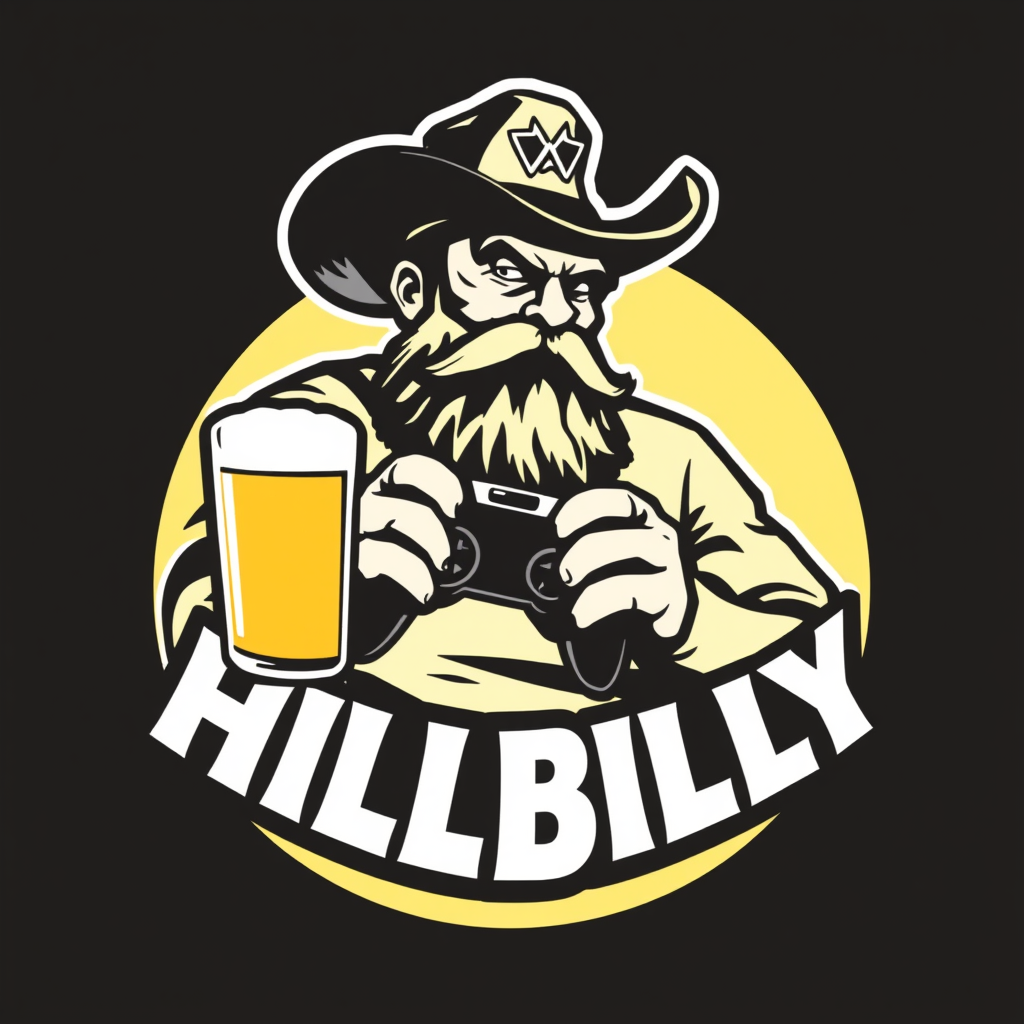 Main logo studio: make me a profile logo for my tik tok account. It will be used to post clips and going live. my name is hillbillyhitbox. I will be playing the most po