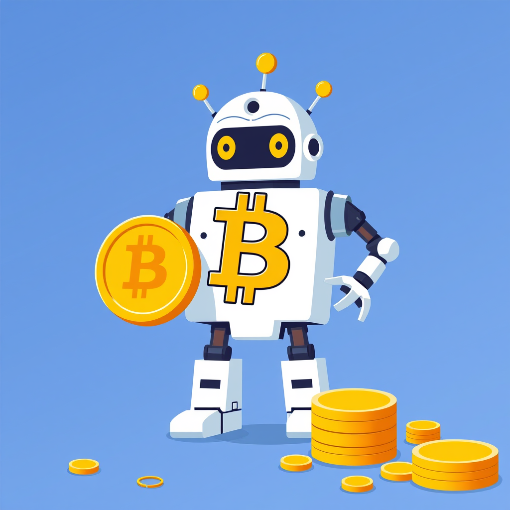 Main logo studio: Make a bitcoin robot logo