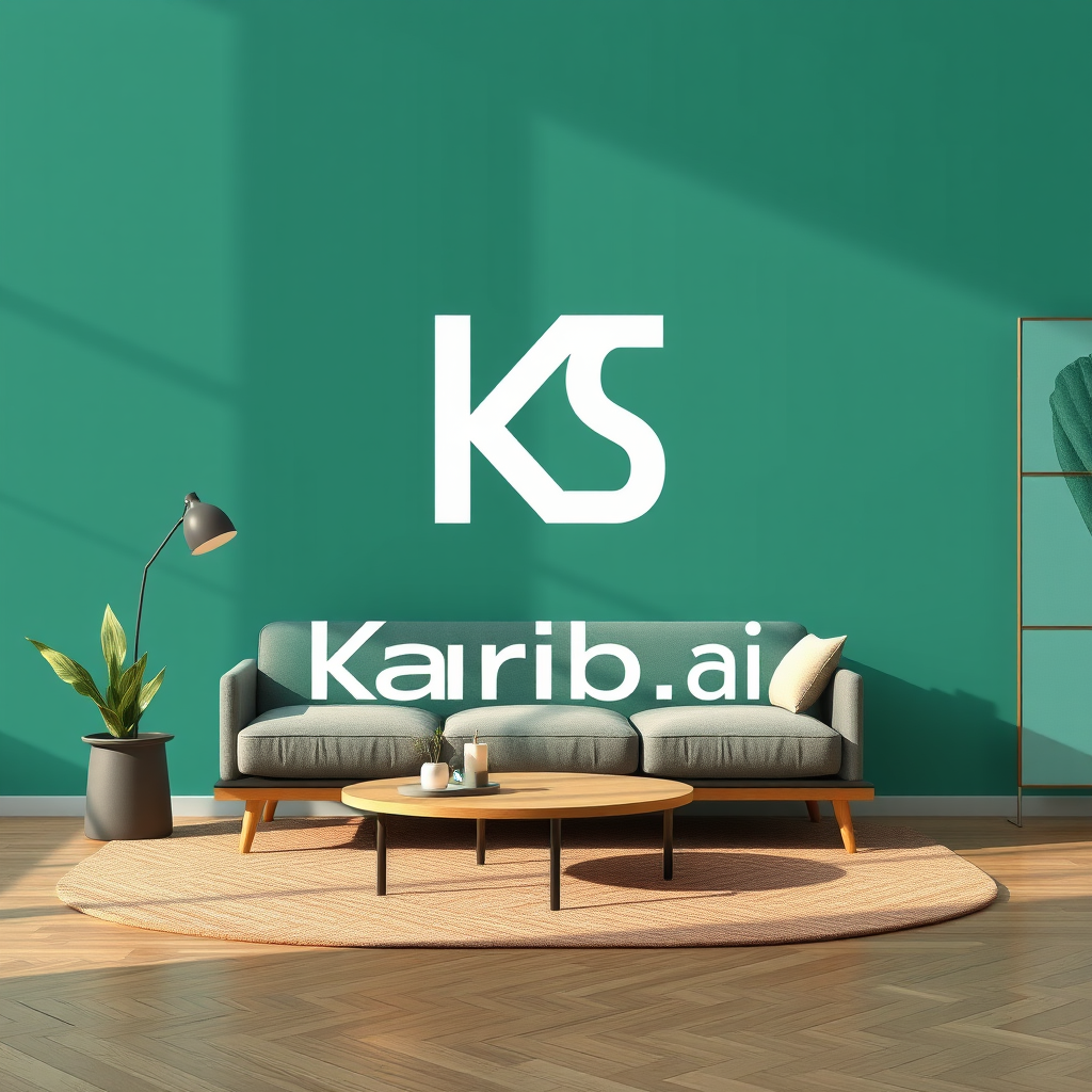 Main logo studio: Создай премиальный минималистичный логотип для Karibai.studio — студии дизайна интерьера, ремонта под ключ и фэншуй. Элегантный геометрический моногра