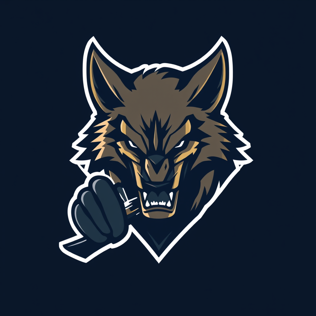 Main logo studio: Create logo Wolverine (gulo gulo) for NHL