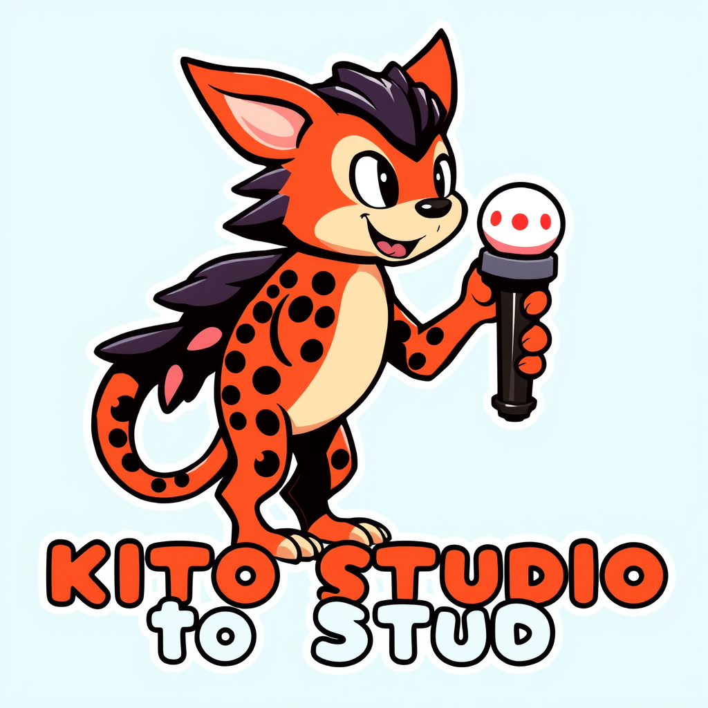 Main logo studio: its posters and cards and also stickers page who i named it kito studio a logo