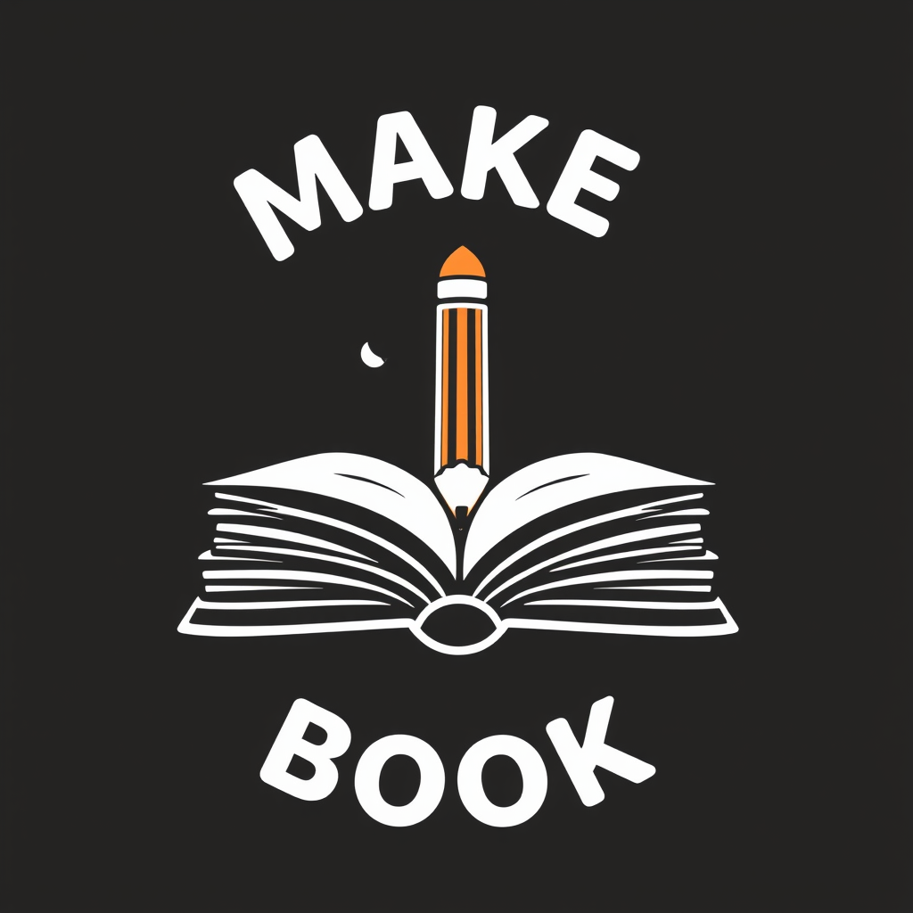 Main logo studio: Make a book and pencil logo