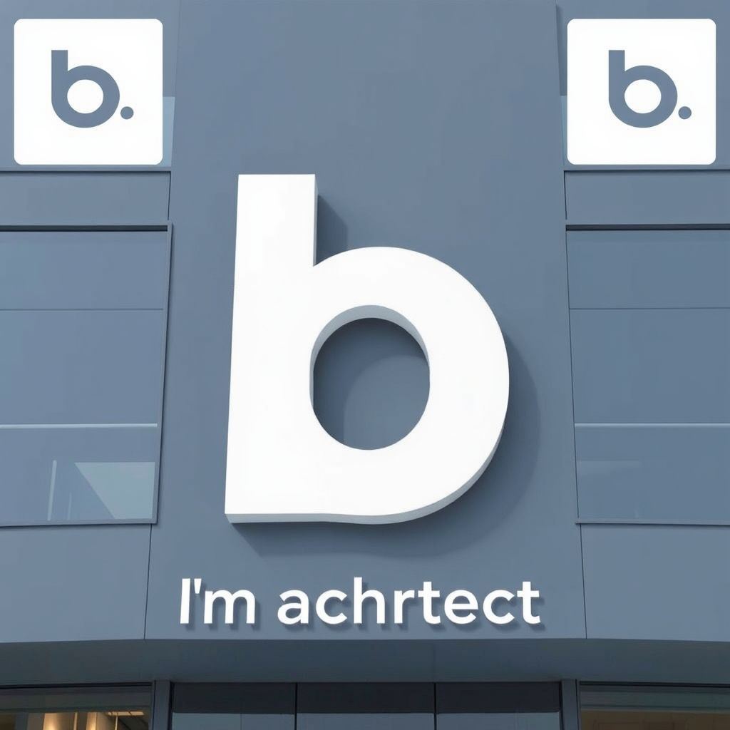 Main logo studio: You can create a great logo using the letters 'b' and 'a'—I’m an architect.