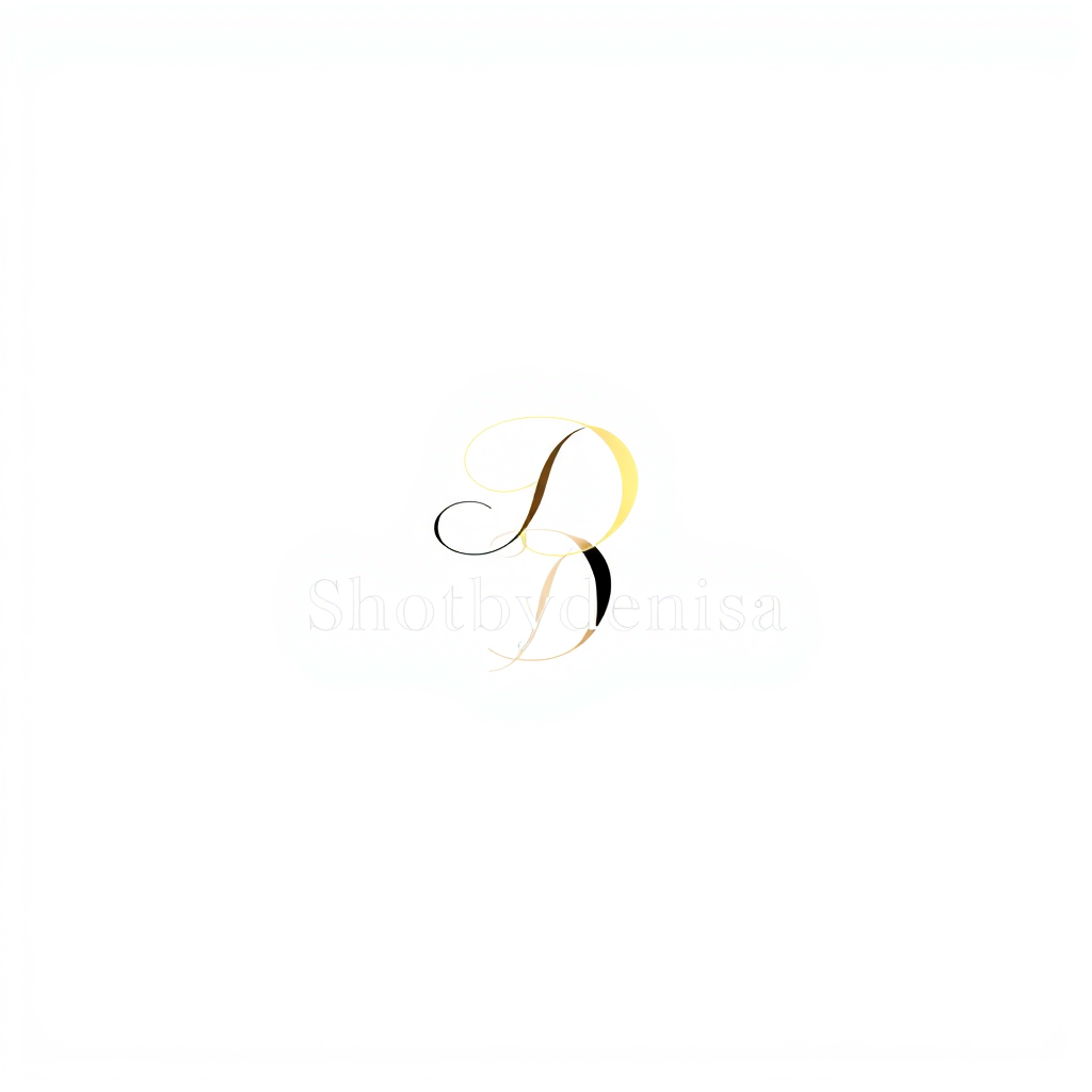 Monogram Logo idea: monogram logo combining the letters shotbydenisa, simple logo with elegant font, nothing extra , elegant intertwined letterforms, flat vector logo, ce