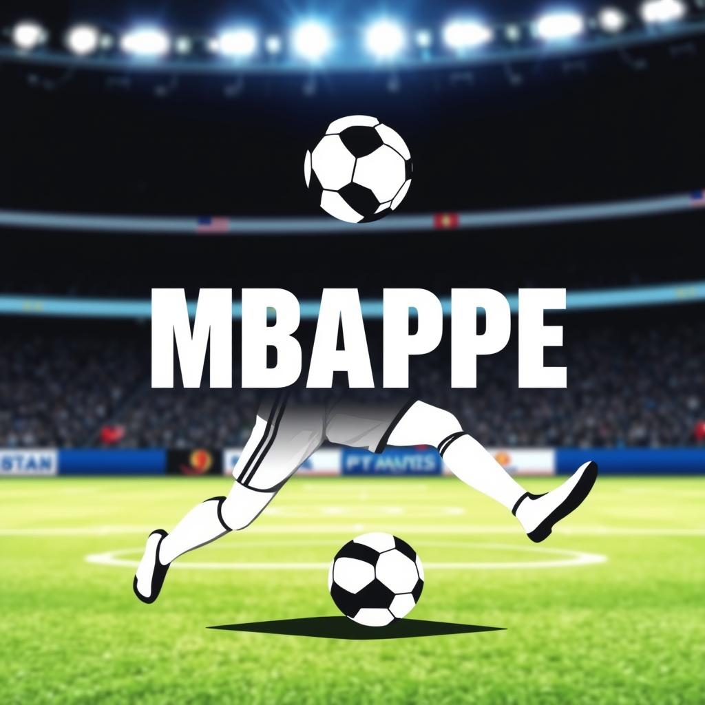 Main logo studio: logo foot mbappe