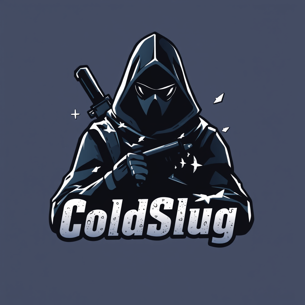 Main logo studio: Pour ma page de profile sur YouTube crée une image avec juste écrit mon pseudo ColdSlug en mode grave stylée, une autre image car là j'avais l'impress
