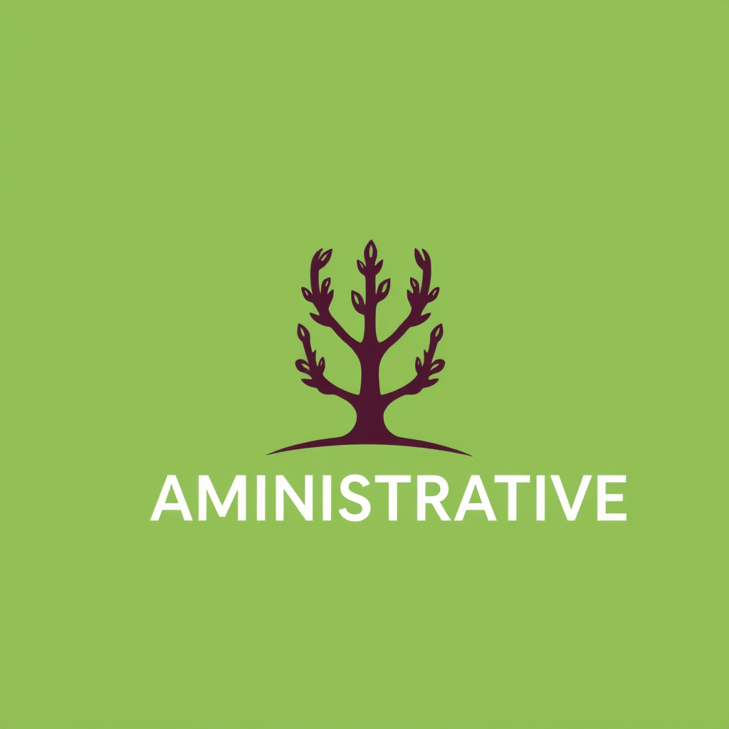 Main logo studio: LOGO POUR AIDE ADMINISTRATIVE AVEC UN ARBRE