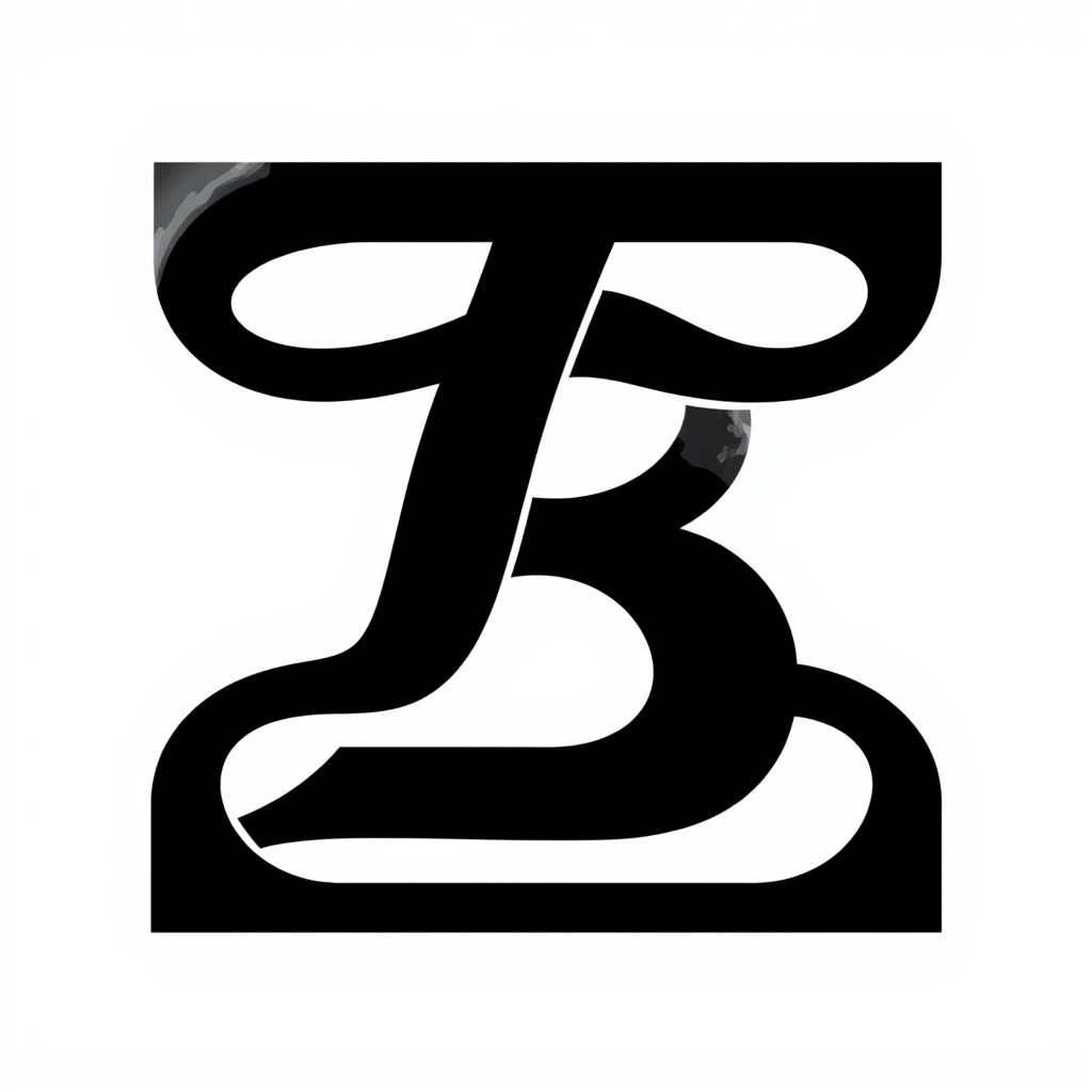 Monogram Logo idea: monogram logo combining the letters The letter combination, consisting of H and B, requires deformation of the two letters to create a sense of techno
