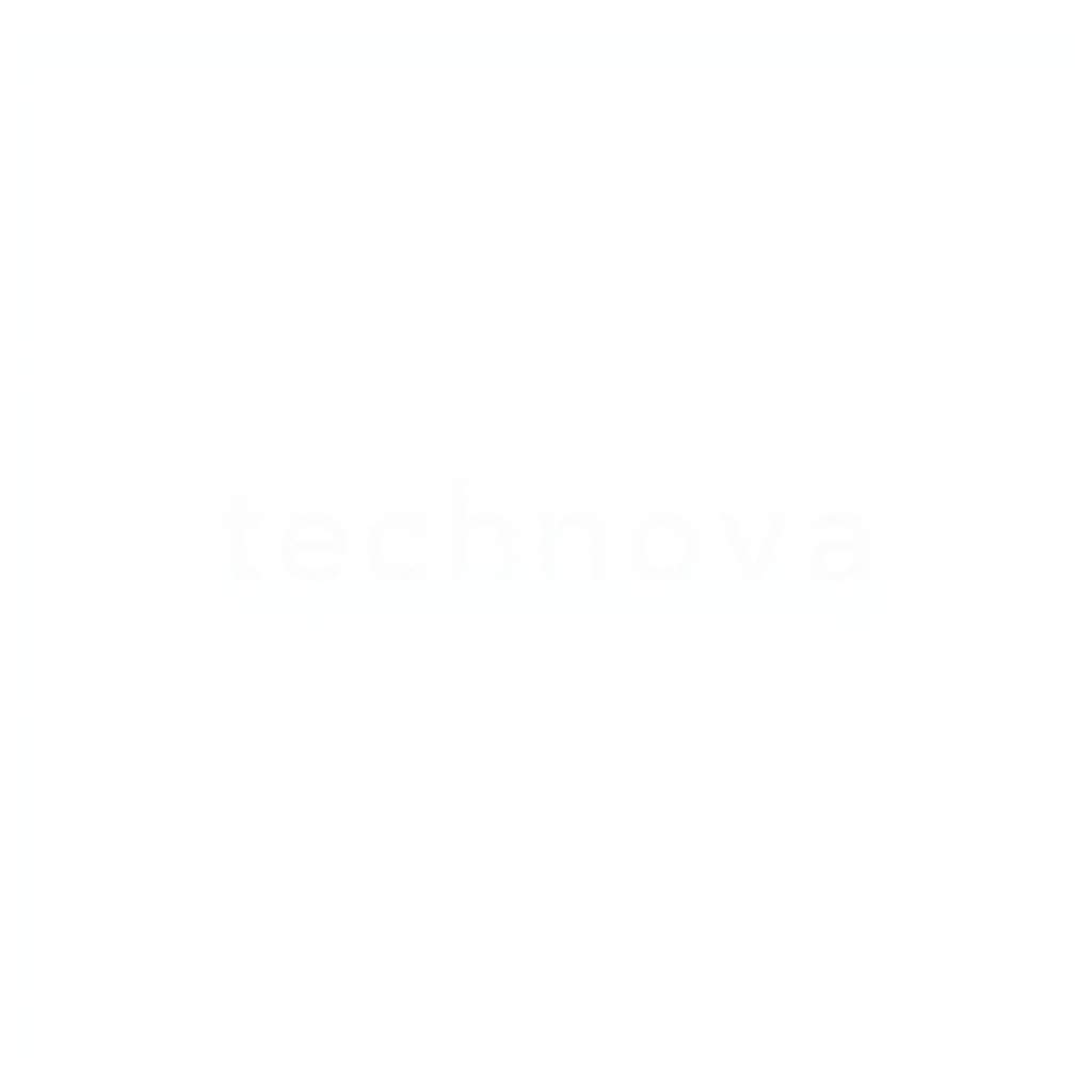 Wordmark Logo idea: wordmark logo of technova , bold clean typography, flat vector logo, centered, solid white background, high contrast, professional brand identity