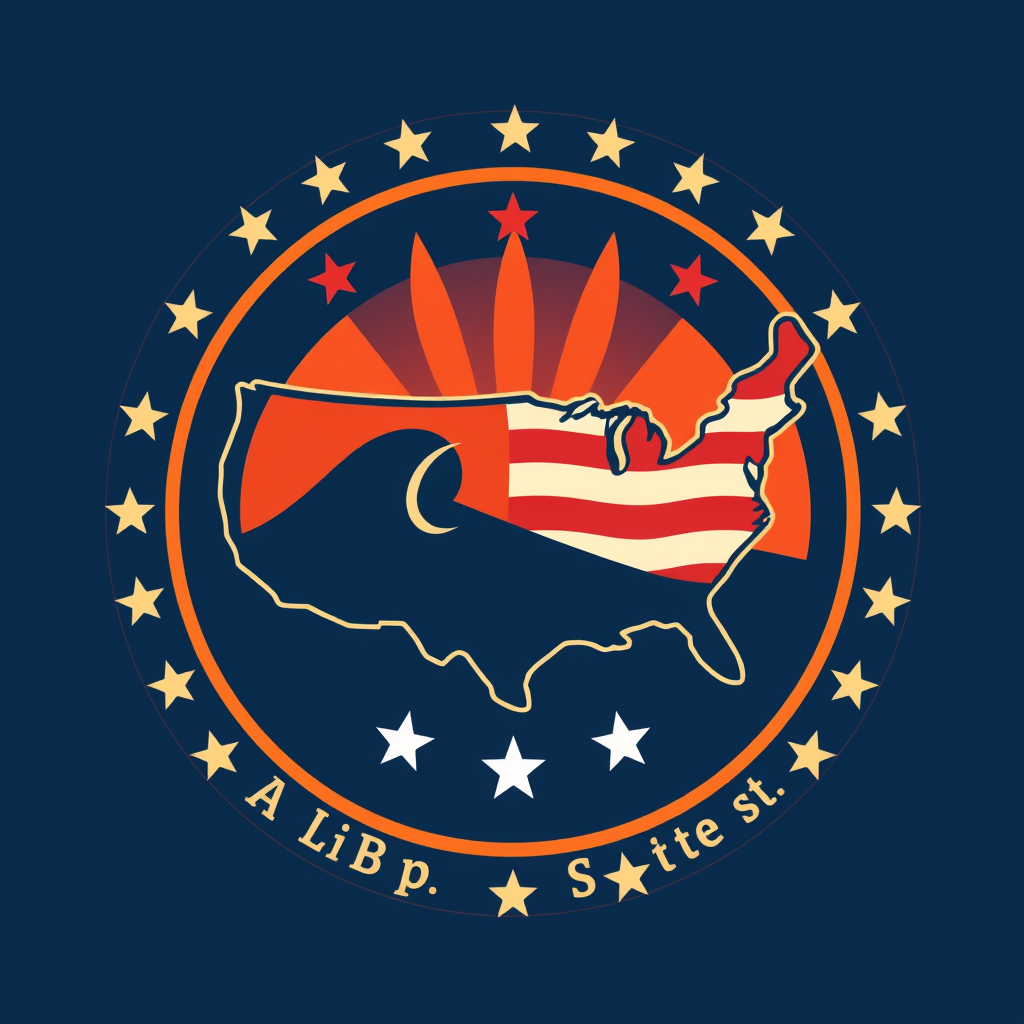 Main logo studio: Make a logo with a United States theme