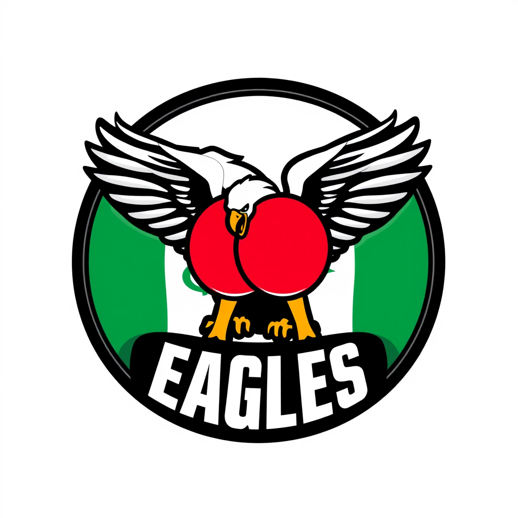 Main logo studio: Make a logo for a ping pong team called the Mexico City Eagles don't have it say eagles twice not have 2 eagles