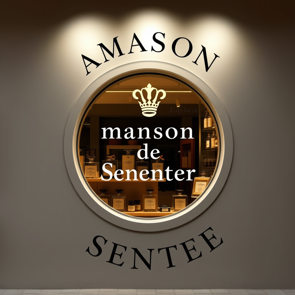 Main logo studio: the name is maison de Senteur, its a parfume shop. only the logo