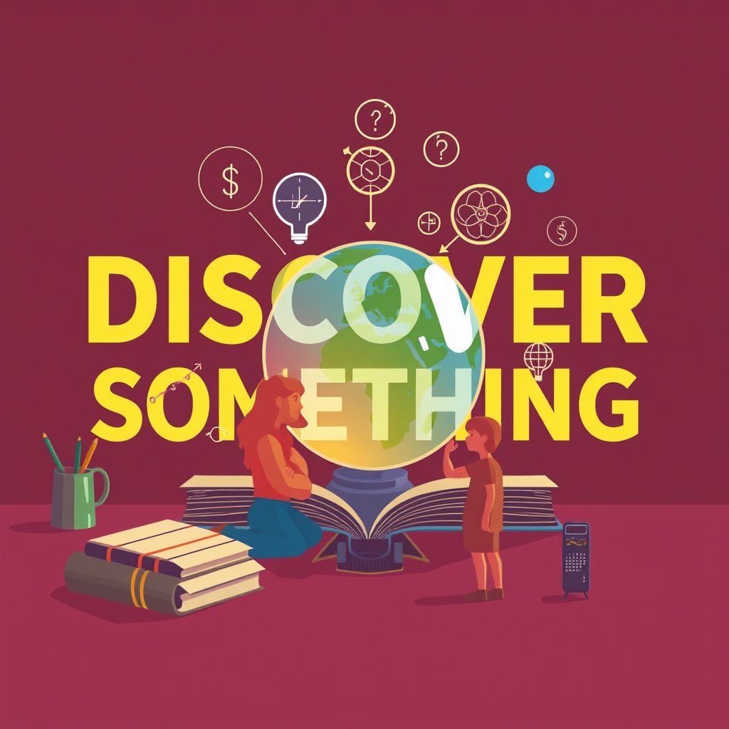 Main logo studio: Discover Something To gain new knowledge about different topics