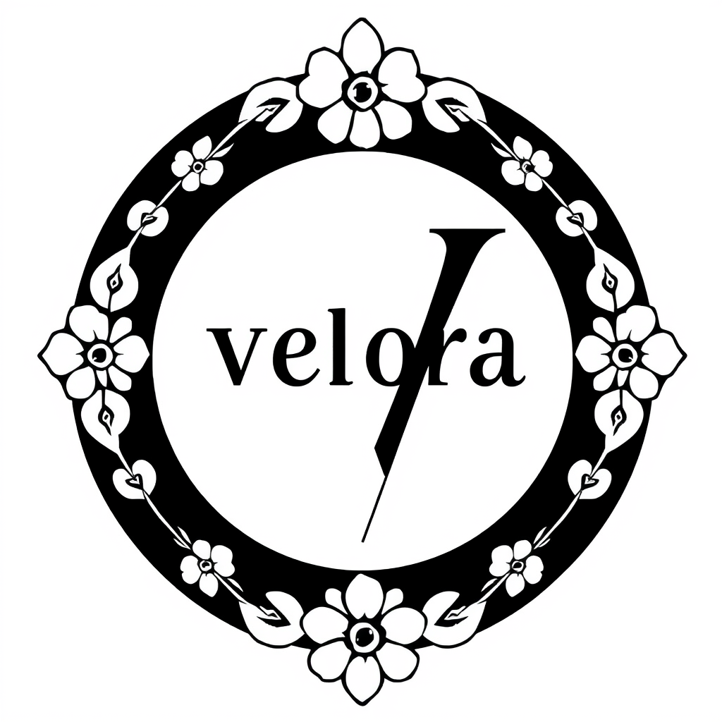 Main logo studio: I WANT TO HAVE A LOGO FOT MY MARK I WANT SOMETHING THAT GOES WITH EVERY THINGS MY LOGO WILL BLACK AND WHITE? THE NAME WILL BE " VELORA V" I WANT THE L
