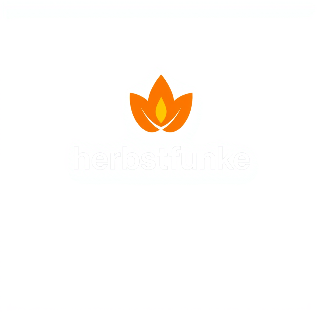 Main logo studio: Create a professional modern logo for a company called "Herbstfunke". The concept represents autumn, creativity, pumpkin carving, fun and exciting eve