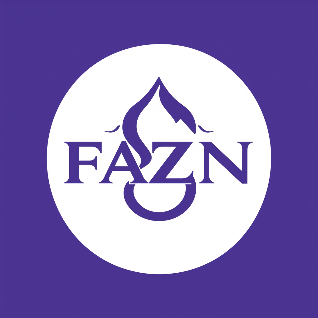 Main logo studio: FAZN. Brand that will be selling and reselling on social media platforms.