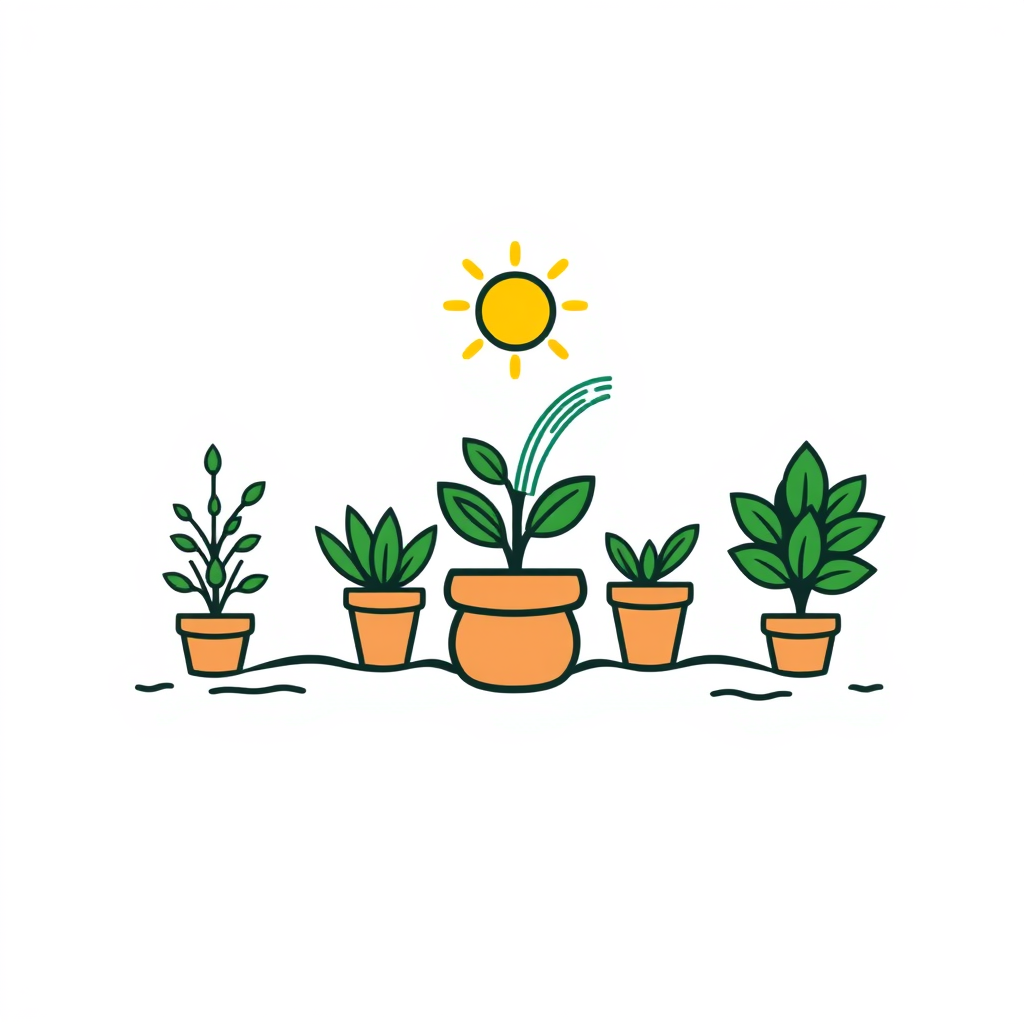 Main logo studio: Create a logo image. A tool for watering plants. Change background to white