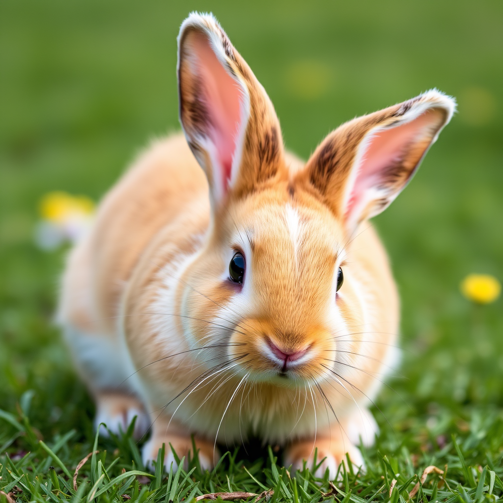 Main logo studio: A CUTE RABBIT WITH BRIGHT COLOURS.