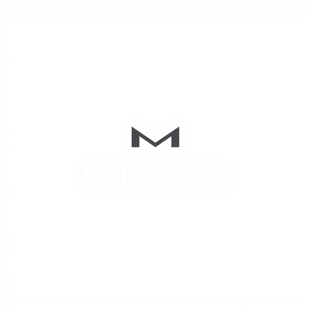 Minimalist Logo idea: minimalist logo, simple geometric mark for masquetu - a simple crm for small teams and individuals. spanish influence and style , flat vector, clean l