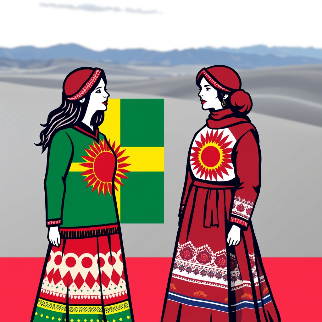 Main logo studio: logo för en ideell kvinnoförening namn: Kurdiska diasporans kvinnoförening i Sverige förkortning: KDKS den kurdiska och den svenska flaggan ska ingå k