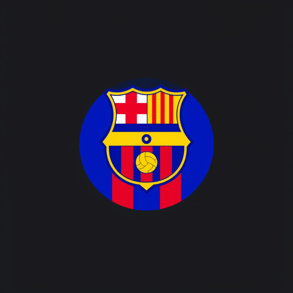 Main logo studio: Crea un icono de logo MUY sencillo para una marca de medios futbolísticos. Solo un símbolo gráfico, SIN TEXTO y SIN LETRAS. Diseño geométrico, limpio,