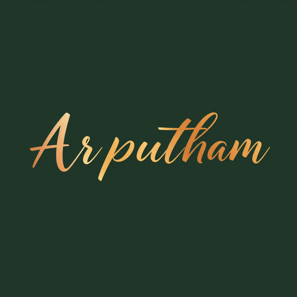 Main logo studio: Use elegant, flowing, artistic handwritten calligraphy with beautiful and violet colour curves and refined strokes. Make it look like a high-end fashi