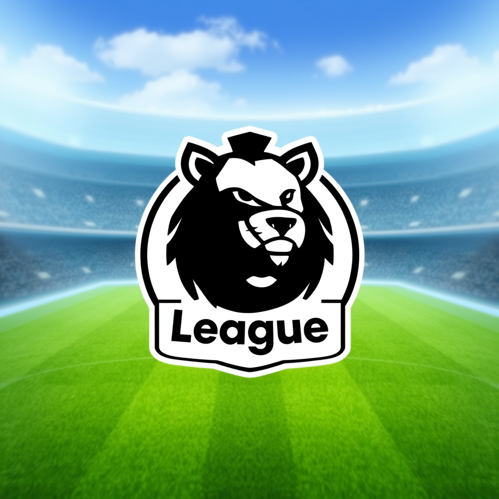 Main logo studio: make a bannet lkke a premier league one that has a villager head as the logo snd make sure it says "mob league"'