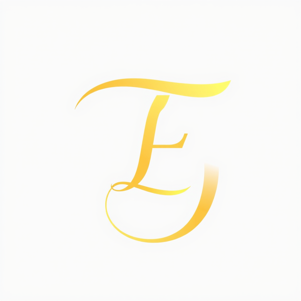 Monogram Logo idea: monogram logo combining the letters elegant monogram logo combining letters F and L, gold, luxury brand , elegant intertwined letterforms, flat vector