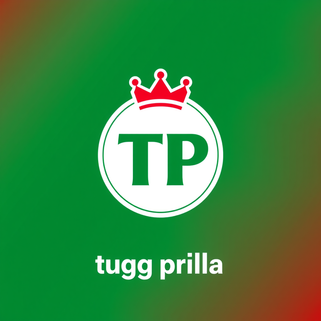 Main logo studio: Snus brand, nicotine free, filled with chewing gum instead of nicotine pouches, chirstmas themed, clean logo with the brand name TP and the small text