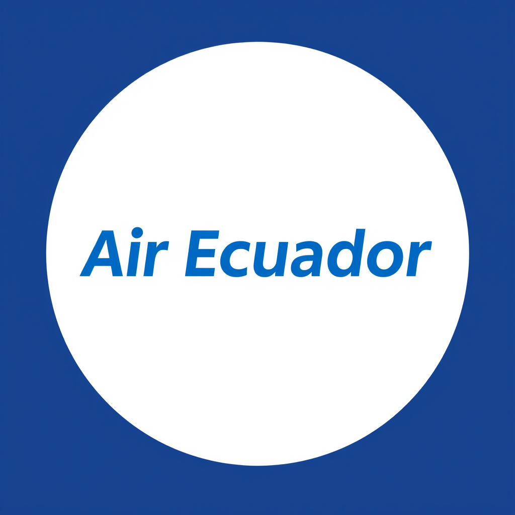 Main logo studio: Haz un logo q diga ''Air Ecuador'' en letras azules pero hazlo pequeño y q sea en una linea nomas y hazlo del mismo tamaño de ''Air'' del q acaba de h
