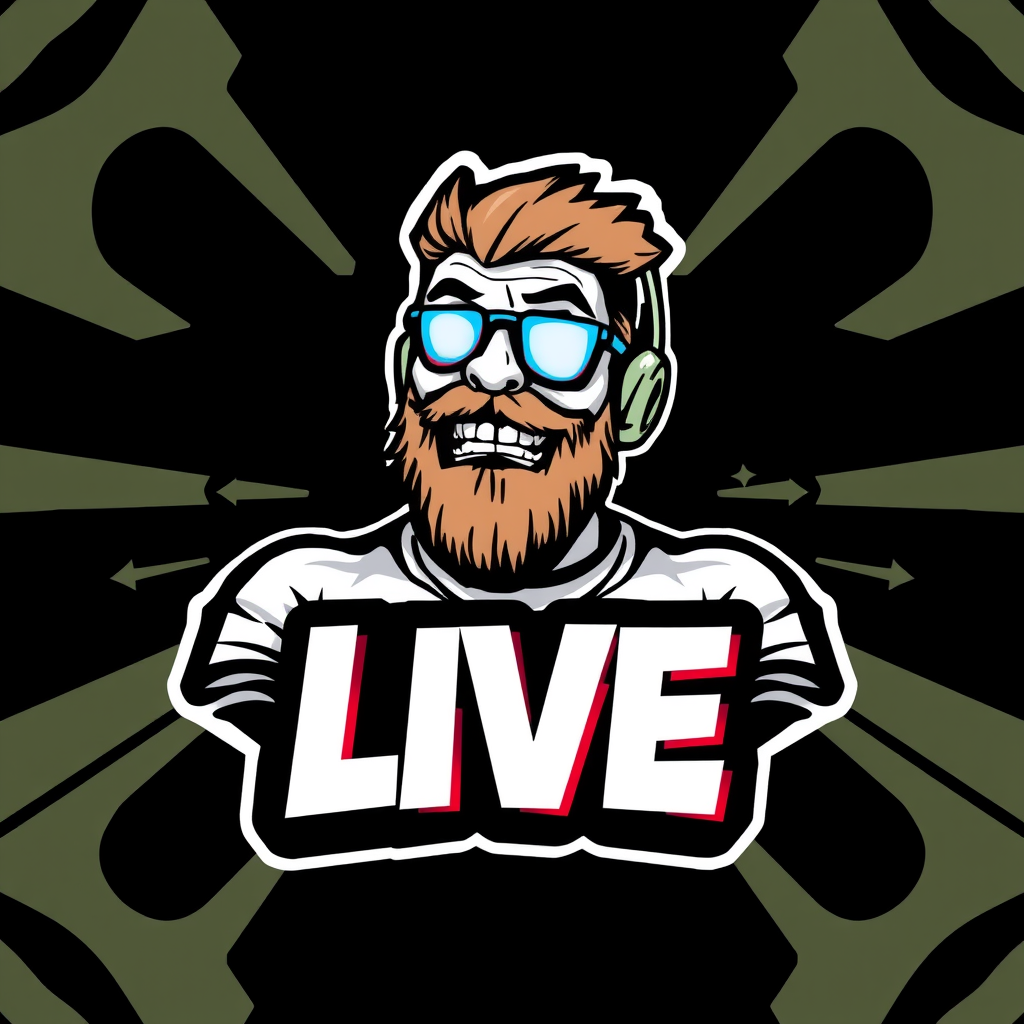 Main logo studio: make me a profile logo for my tik tok account. It will be used to post clips and going live. my name is hillbillyhitbox. I will be playing the most po