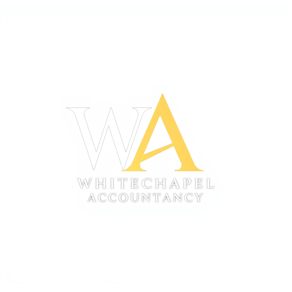 Monogram Logo idea: monogram logo combining the letters accountancy firm called Whitechapel Accountancy, so logo should be "WA" as logo. with white "W" and gold "A", with